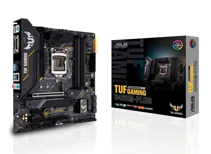 Placa-Mãe ASUS TUF Gaming B460M-Plus, Intel LGA 1200, mATX, DDR4, Preto 