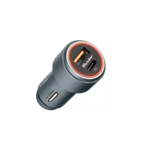 CARREGADOR VEICULAR 12/24V TURBO 1 USB 1 USB TIPO-C AGOLD CJ13-4