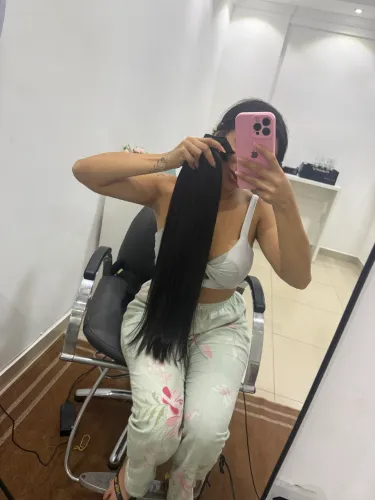 Cabelo humano 2 telas 70 cm telado em 200g