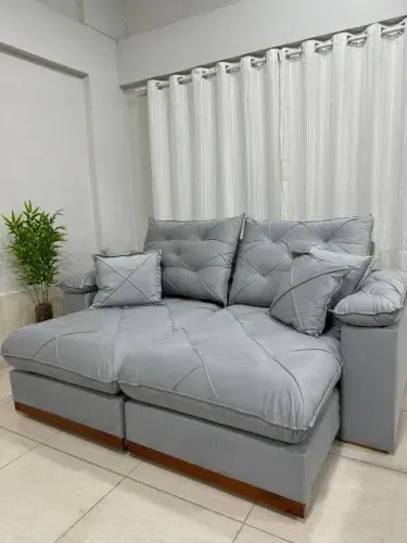 Sofá Retratil e reclinável Gran Plus 230 CM - ENTREGA HOJE !!! 