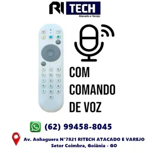 Controle Remoto Compativel B13 Função Bluetooth e Comando de Voz