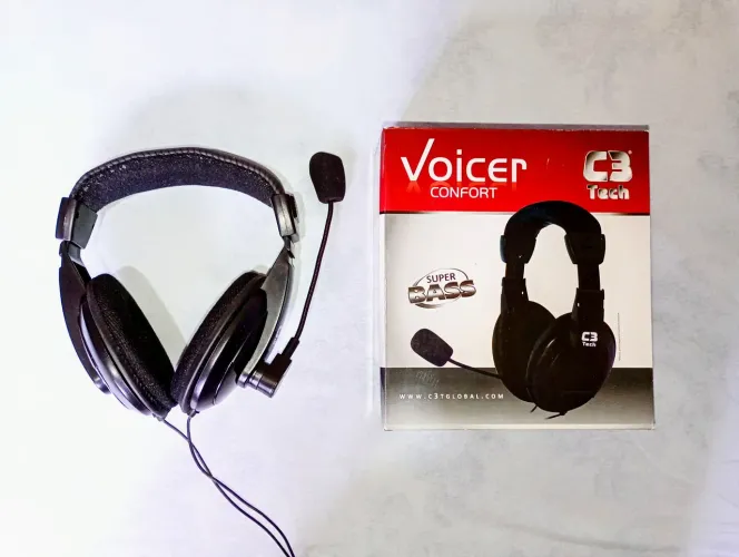 Fone de Ouvido com microfone C3Tech Voicer Confort