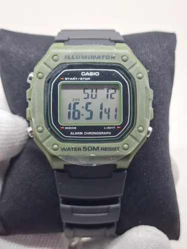Relógio Casio W-218H, verde.