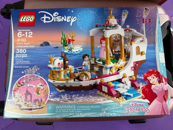 Barco Casamento Ariel pequena sereia lego Disney 380 peças