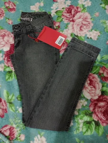 Calça Jeans Skinny Cinza - Pitt Teen Girls