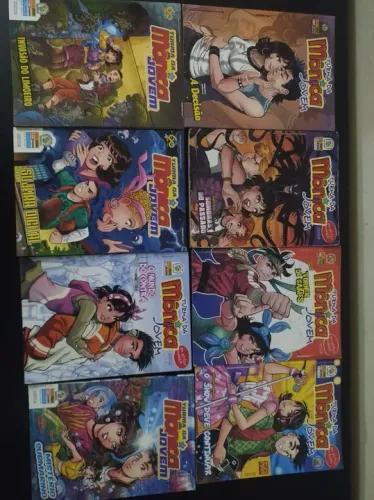 Revistas turma da Monica jovem o total de 8