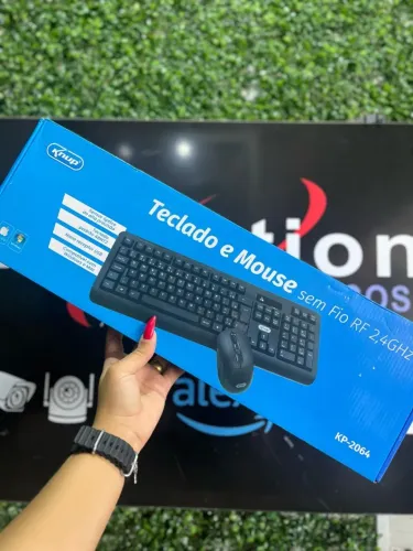Kit de Teclado + Mouse Sem Fio KP-2064 Knup