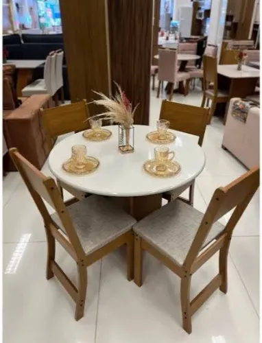 Conjunto Mesa Alice 4C (leia a descrição)