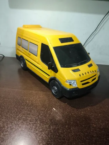 Van Escolar Amarela de Brinquedo - Infantil