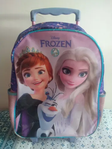 Mochila Frozen Infantil com Rodinhas - favor leia o anúncio 
