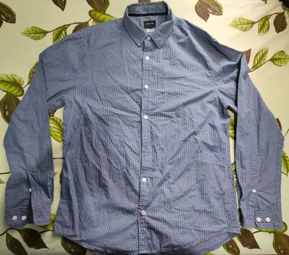 Camisa Social Azul Listrada - Marfino