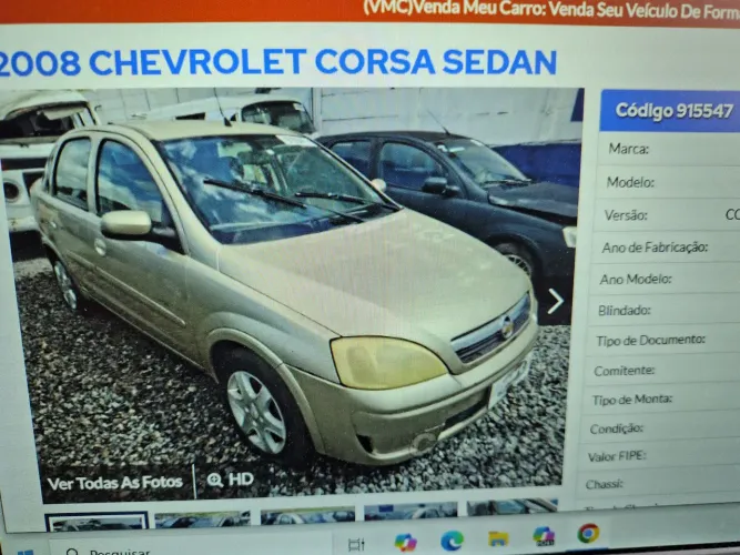Corsa sedam motor 1.4 flex retirada de peças 