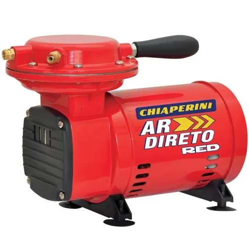 Motocompressor de Ar 2,3 Pés CHIAPERINI 40 PSI Bivolt Monofásico c/ Pistola e Mangueira 