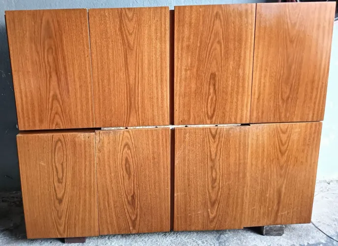 2 Armários Madeira 1.64 x 0.63 x 0.37 *Anos 90* Vintage 