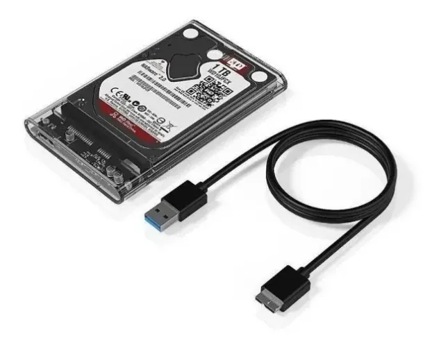 Case Slim Hd Ssd Adaptador Usb 3.0 Sata 3 Externo Ps4 Hd30