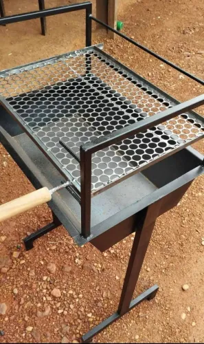 Churrasqueira + grelha inox a pronta entrega