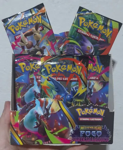 5 booster pokémon originais fogo fantasmagórico