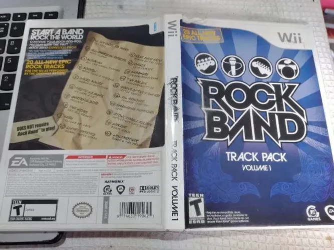 Rock Band Track Pack volume 1 Original Para Nintendo Wii