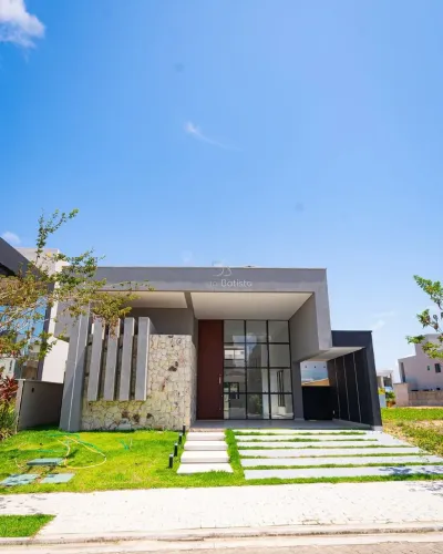 Casa plana na cidade alpha Ceará, terras Alphaville 1,  3 suítes + escritório,  Eusébio 