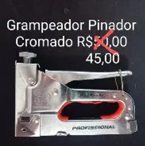 Grampeador cromado