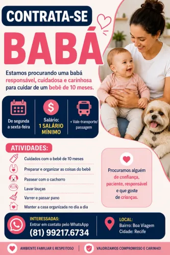 CONTRATA-SE BABÁ