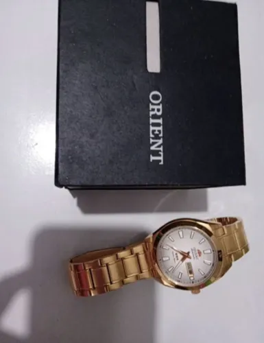 Relógio masculino orient japan automático dourado