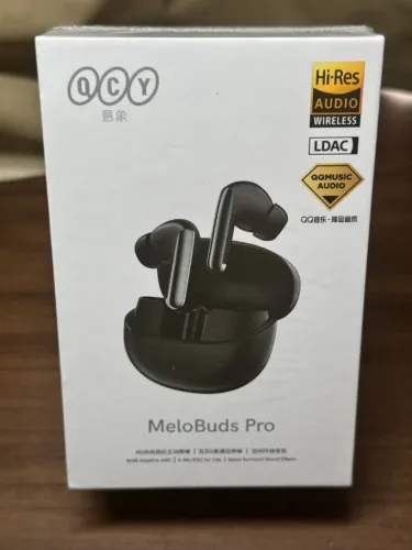 Fone QCY MeloBuds Pro ANC Lacrado ! Novo ! Preto Hi-Res ANC híbrido 46d Bluetooth 5.3