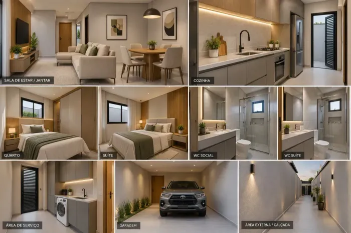 Casa de condomínio para venda com 66 metros quadrados com 1 quarto