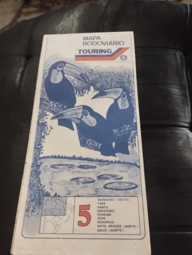 Mapa rodoviario Touring numero 5 ,completo bom estado.