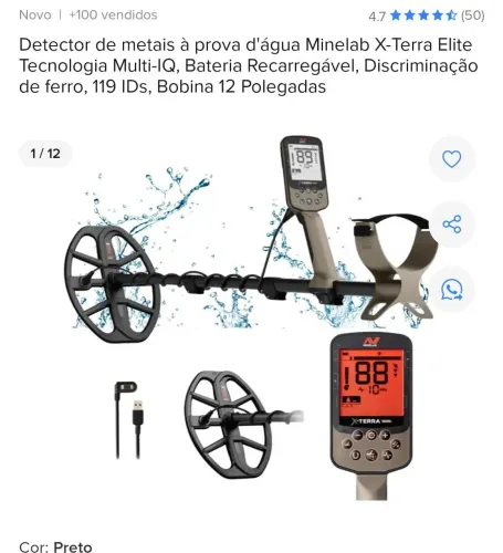 Detector de metal xterra elite 