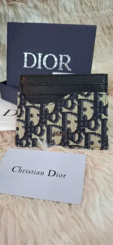 porta cartões dior monograma azul novo