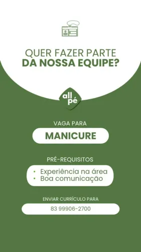 VAGA DE MANICURE - ALL PÉ