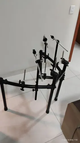 Bateria Eletronica Roland Rack + Estante + Clamp + Holder