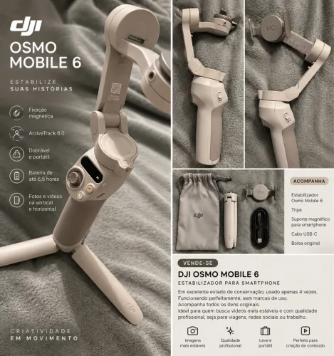 DJI OSMO MOBILE 6 - GIMBAL PARA SMARTPHONE