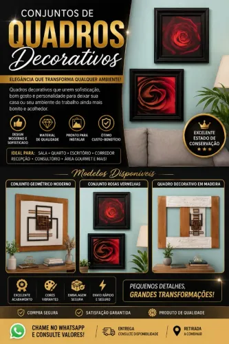Conjunto de quadros decorativos