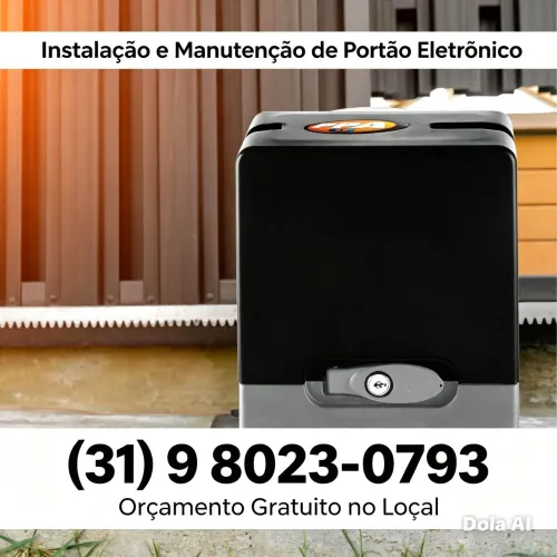 Portão eletrônico ppa instalado
