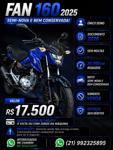 Moto 160 205 Fam azul