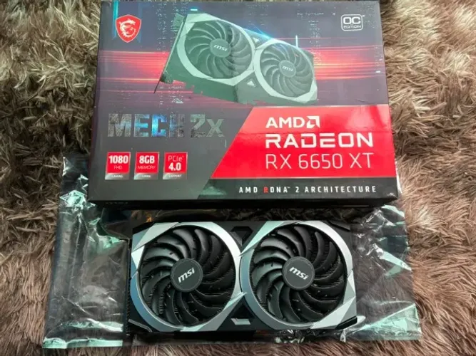 Placa de video RX 6650XT 8gb Msi Mech