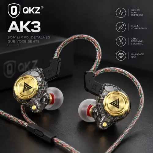 FONE DE OUVIDO QKZ AK3
