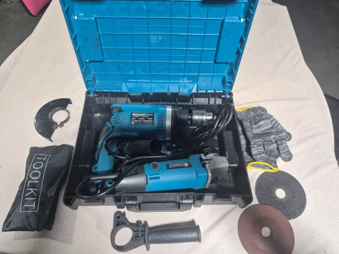 Kit furadeira e esmerilhadeira