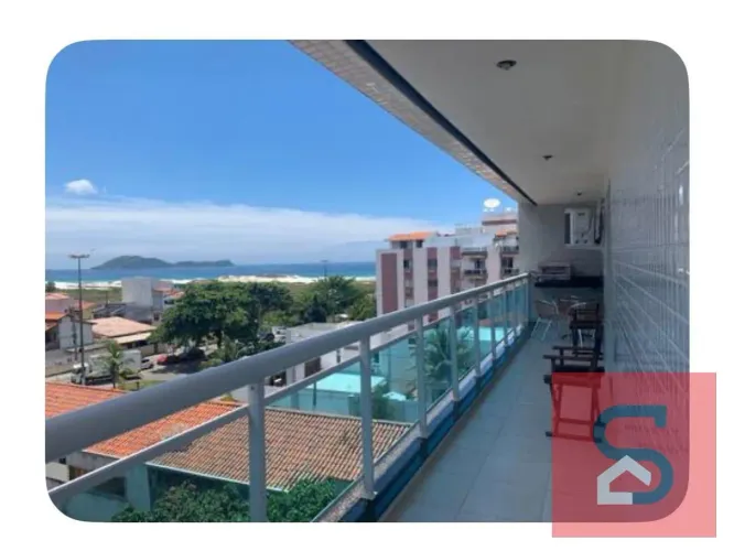 Apartamento 2 quartos com varanda ampla em Braga Cabo Frio