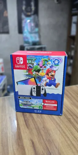 Nintendo Switch Oled Edição Super Mario Bros Wonder [ NOVO LACRADO ] <br>