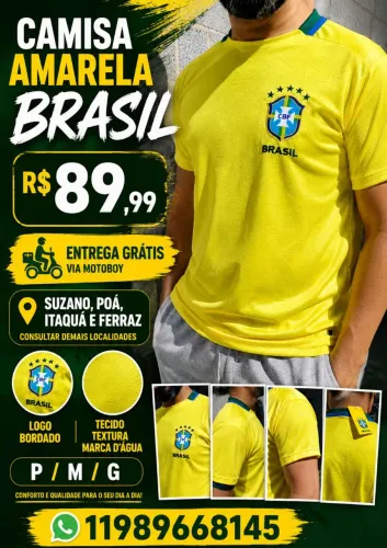 Camisa Amarela da seleção brasileira 