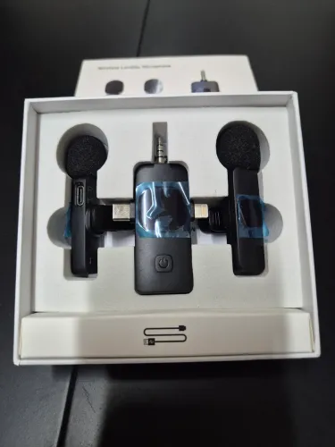 Microfone wireless lapela novo sem uso