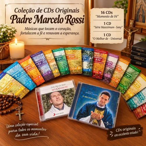 Padre Marcelo Rossi | 18 CDs | Coleção Momentos de Fé | + Melhores Momentos | Impecáveis