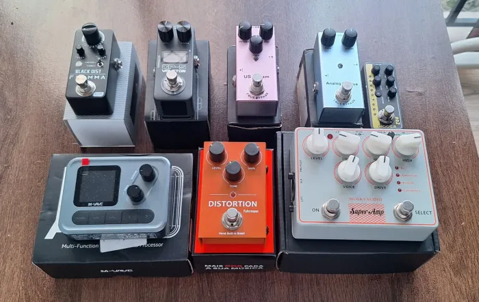 Set de pedais / Overdrive / Preamp / Distortion / Pedaleira
