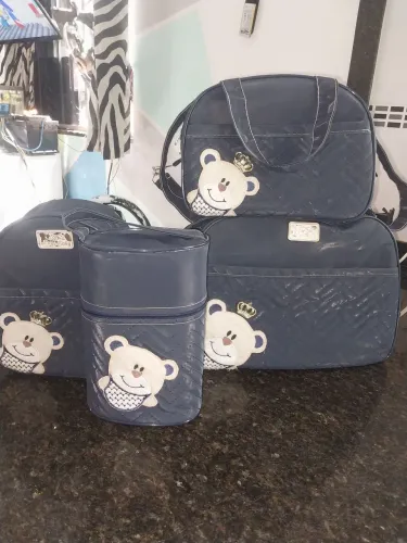Kit bolsa maternidade azul marinho 