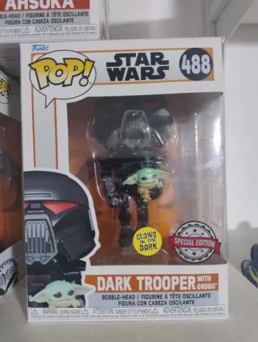 Funko Pop Star Wars - Dark Trooper With Grogu #488 Special<br>