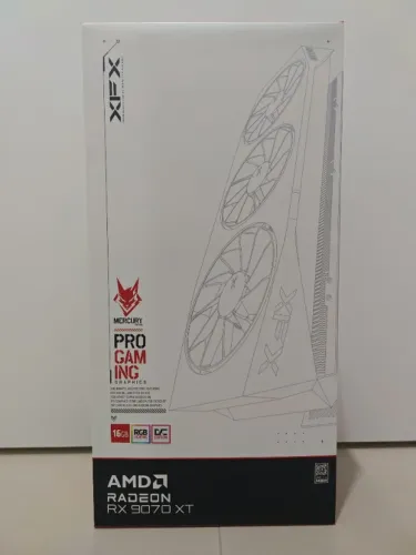 Placa de Video XFX Radeon RX 9070 XT Mercury White OC Gaming Edition, 16GB, GDDR6