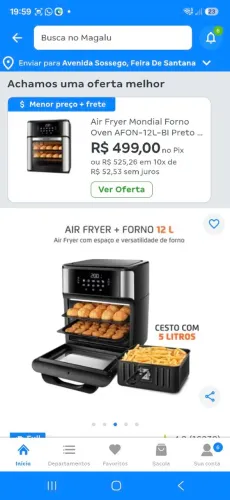 Fritadeira/forno Mondial